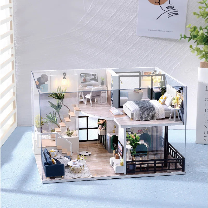 3D Wooden Dollhouse Kit