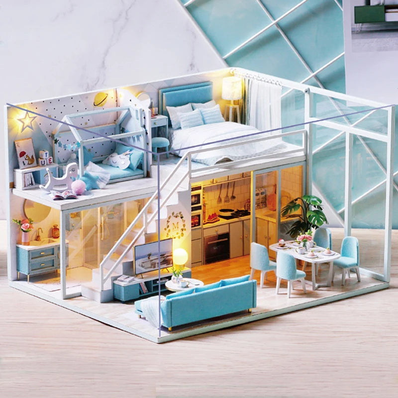 3D Wooden Dollhouse Kit