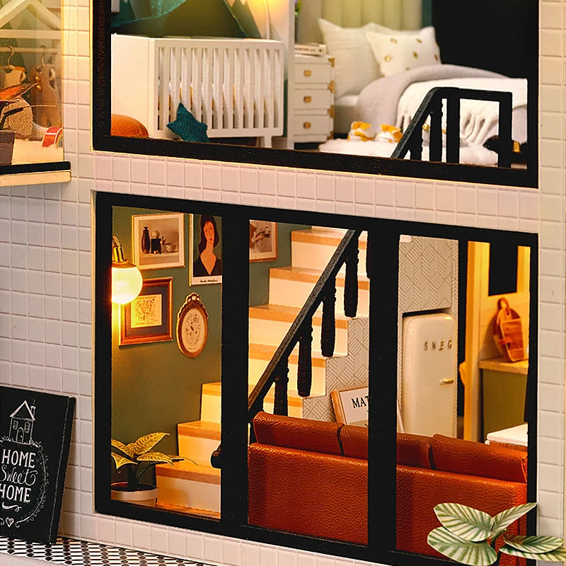 3D Wooden Dollhouse Kit