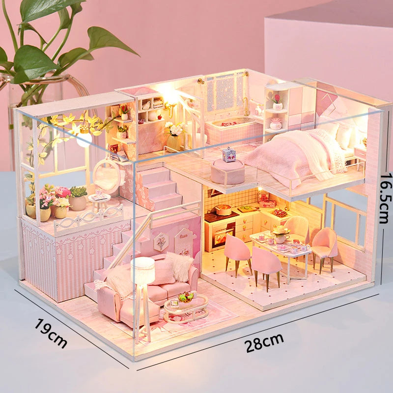3D Wooden Dollhouse Kit