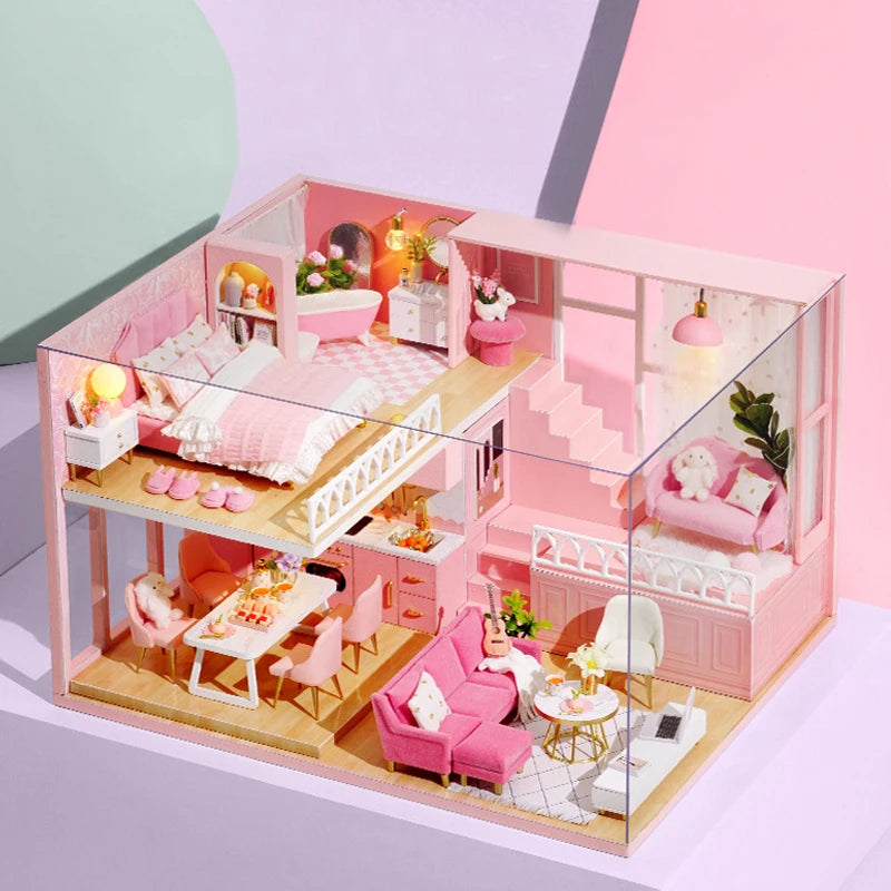 3D Wooden Dollhouse Kit