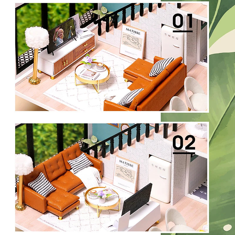 3D Wooden Dollhouse Kit