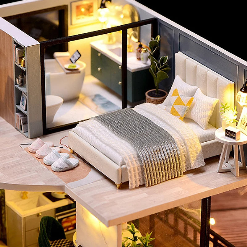 3D Wooden Dollhouse Kit