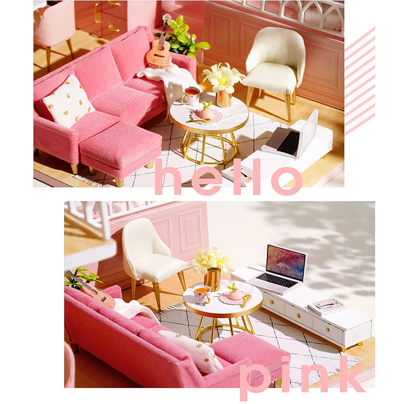 3D Wooden Dollhouse Kit