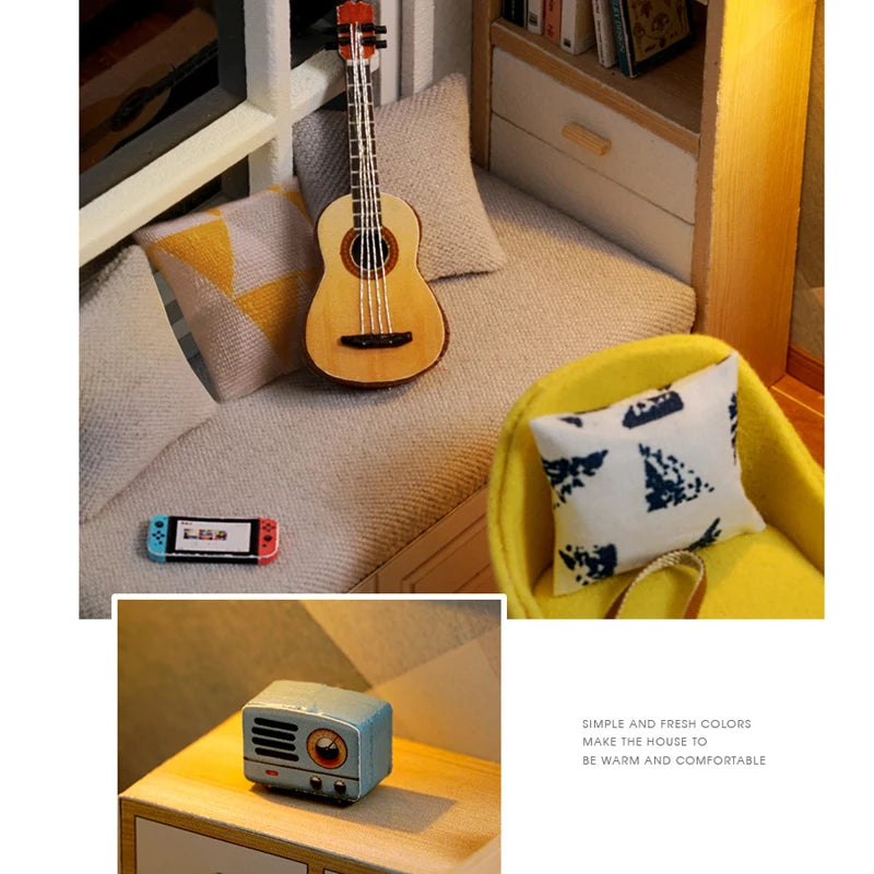DIY Wooden Miniature Dollhouse