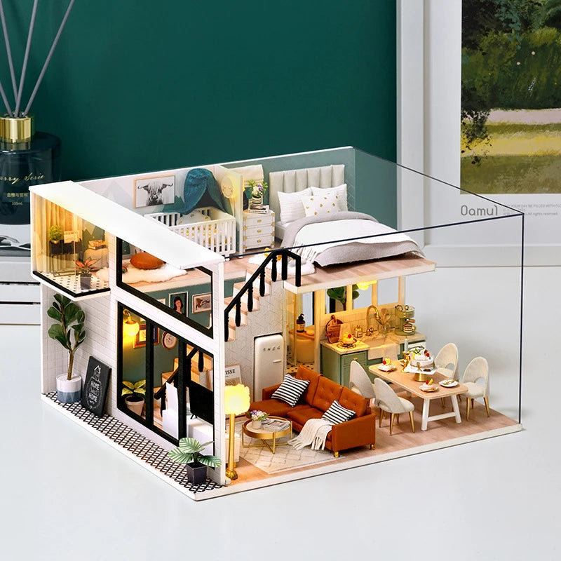 3D Wooden Dollhouse Kit