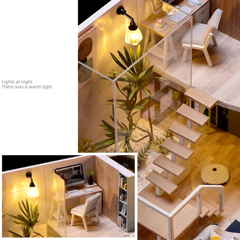 3D Wooden Dollhouse Kit