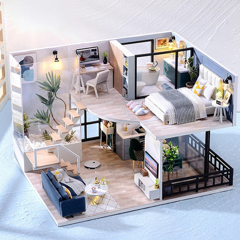 3D Wooden Dollhouse Kit