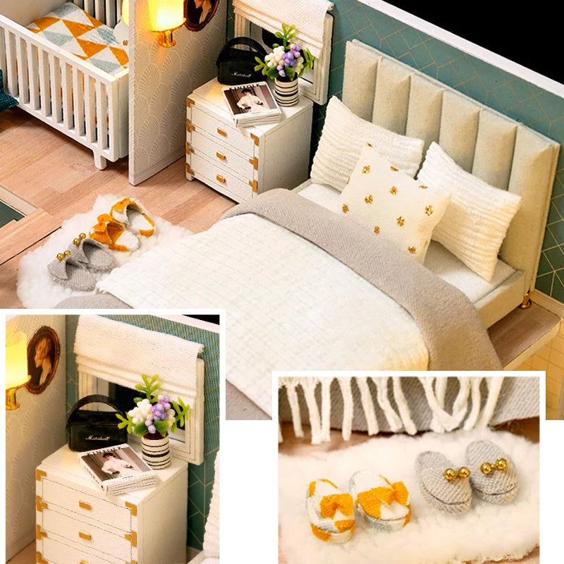 3D Wooden Dollhouse Kit