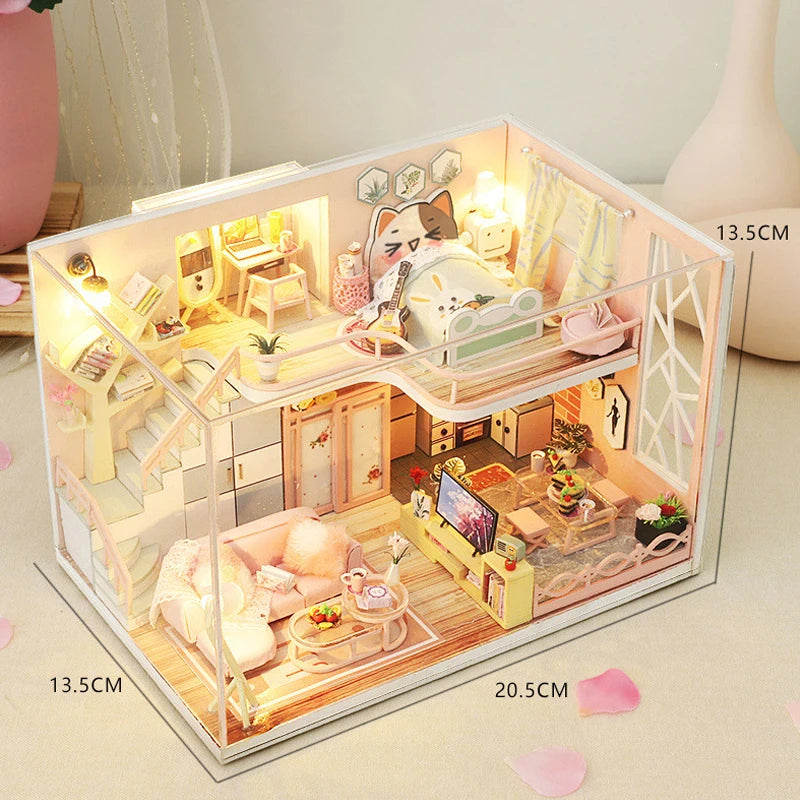 3D Wooden Dollhouse Kit