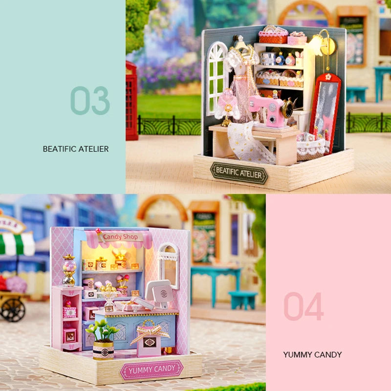 DIY Wooden Miniature Dollhouse