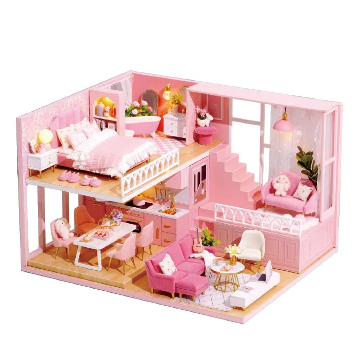 3D Wooden Dollhouse Kit