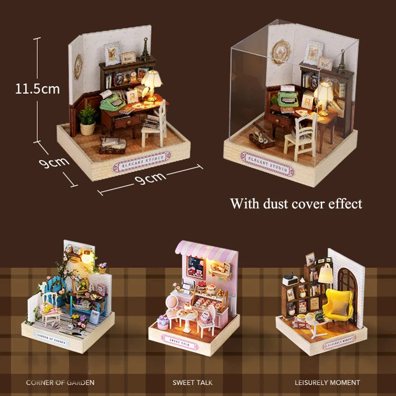 DIY Wooden Miniature Dollhouse