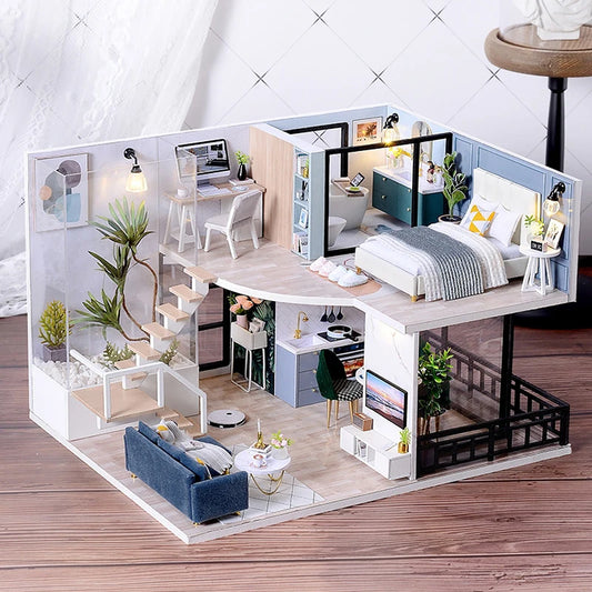 3D Wooden Dollhouse Kit